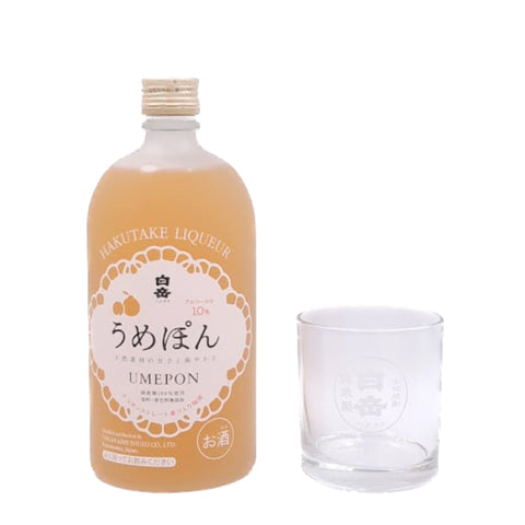 “Hakutake” Umepon Gift Set + Glass (10%) 720ml