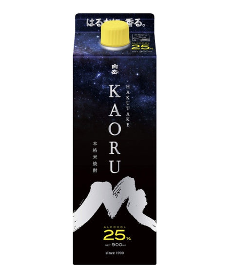 “Hakutake” Kaoru Kome Shochu Pack (25%) 900ml