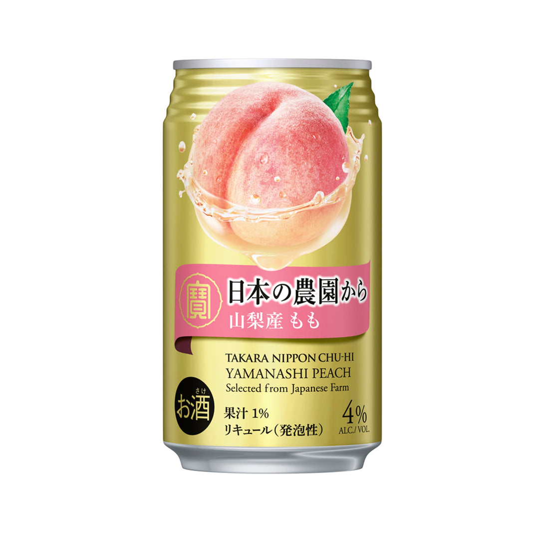 "Takara" Chu-Hi Yamanashi-San Momo (Peach) 4.0% 350ml x 24 [9.4kg]