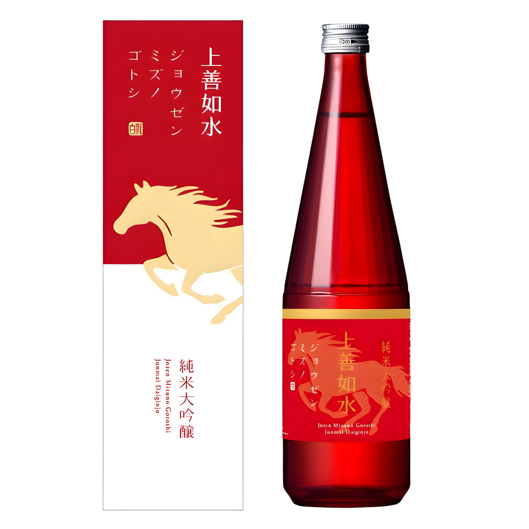 “Shirataki” Jozen Mizunogotoshi Junmai Daiginjo Eto Label (15.5%)