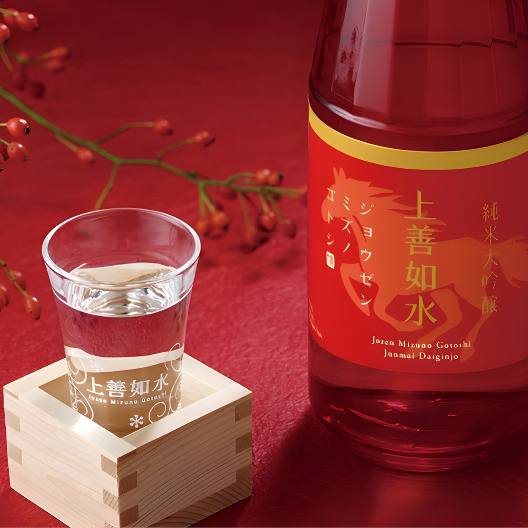 “Shirataki” Jozen Mizunogotoshi Junmai Daiginjo Eto Label (15.5%)