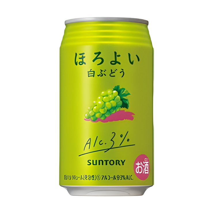 “Suntory” Horoyoi White Grape 350ml  (3%)